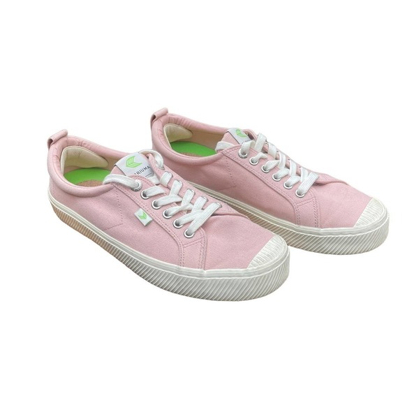 Cariuma OCA Low Sneaker in Pink Rose Canvas - Women's Size 10 1/2 - Picture 2 of 16